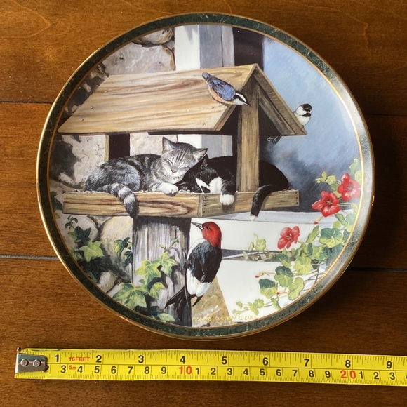 Bradford Exchange Cat Lovers "Full House" Collector's 8 Inch Plate - Picture 3 of 4